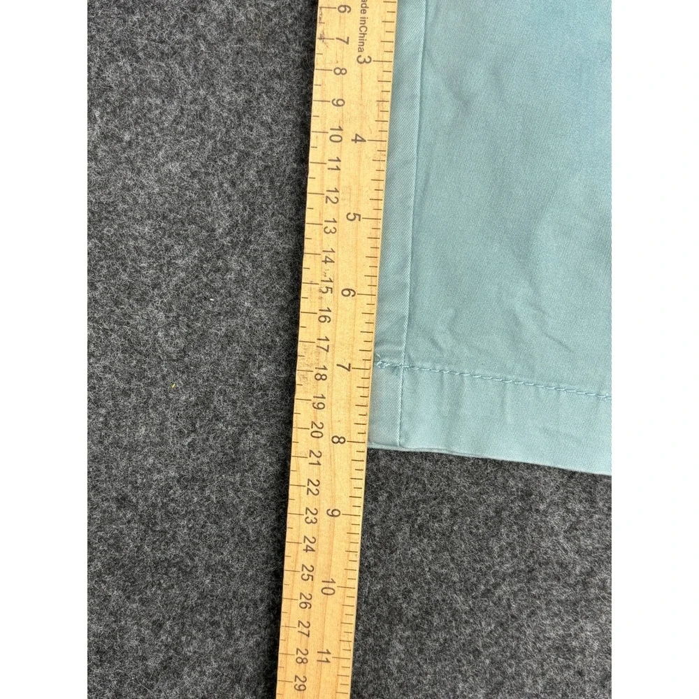 Aeropostale Mens Chino Shorts Size 27 Light Aqua Blue Stretch Cotton Twill 7.5in